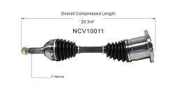 GSP - GSP NCV10011 Front Left CV Axle Assembly fo rBuick/Cadillac/Oldsmobile - Image 6