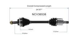 GSP - GSP NCV36538 Front Right CV Axle Assembly for 98-02 Honda Accord 2.3 - Image 6