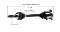GSP - GSP NCV10013 Front Axle Assembly for Cadillac/Oldsmobile CV - Image 6