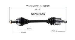 GSP - GSP NCV36546 Front Right CV Axle Assembly for 97-01 Honda CR-V - Image 6