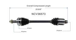 GSP - GSP NCV36573 CV Axle Assembly Front Right for Honda Pilot 05 - Image 6