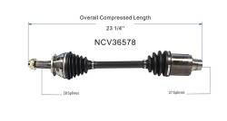 GSP - GSP NCV36578 Front Right CV Axle Assembly for 06-11 Honda Civic Coupe/Sedan - Image 6