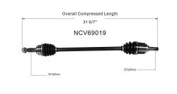 GSP - GSP NCV69019 Rear CV Axle Assembly for 06-18 Toyota RAV4 - Image 6