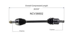 GSP - GSP NCV36602 Front Left CV Axle Assembly for 11-17 Honda Odyssey - Image 6