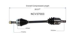 GSP - GSP NCV37003 Front Left CV Axle Assembly for 11-14 Hyundai Sonata 2.4 - Image 6