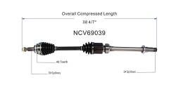 GSP - GSP NCV69039 Front Right CV Axle Assembly for Lexus/Toyota 3.3 AWD/FWD - Image 6