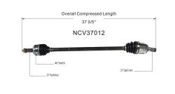 GSP - GSP NCV37012 Front Right CV Axle Assembly for Hyundai Sedan 1.8 - Image 6