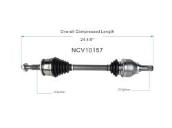 GSP - GSP NCV10157 Front Left CV Axle Assembly for 16-19 Chevy Cruze 1.4 - Image 6