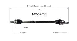 GSP - GSP NCV37050 Front Right CV Axle Assembly for Hyundai Sedan 1.8 - Image 6