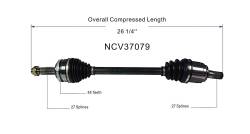 GSP - GSP NCV37079 Front Left CV Axle Assembly for Hyundai Sedan 1.8/2.0 - Image 6