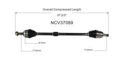 GSP - GSP NCV37089 Front Right CV Axle Assembly for Hyundai/Kia 1.8/2.0 - Image 6