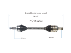 GSP - GSP NCV69223 Front Left CV Axle Assembly for 19-24 Toyota RAV4 - Image 6