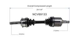 GSP - GSP NCV69133 Front CV Axle Assembly for 95-00 Toyota Tacoma - Image 6