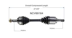 GSP - GSP NCV69164 Front CV Axle Assembly for Toyota - Image 6