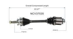 GSP - GSP NCV37535 Front Right CV Axle Assembly for 04-06 Hyundai Santa Fe 3.5 FWD - Image 6