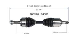 GSP - GSP NCV69164XD Front CV Axle Assembly for Toyota - Image 6