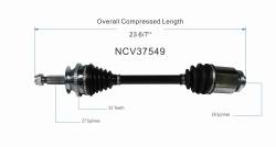 GSP - GSP NCV37549 Front Right CV Axle Assembly for 01-06 Hyundai Santa Fe 2.7/3.5 - Image 6