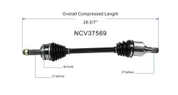 GSP - GSP NCV37569 Front Left CV Axle Assembly for 07-10 Hyundai Elantra Sedan 2.0 - Image 6