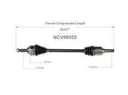 GSP - GSP NCV66055 Front CV Axle Assembly for 2004 Subaru Impreza WRX STI - Image 6