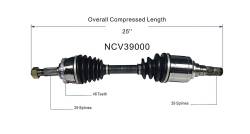 GSP - GSP NCV39000 Front Left CV Axle Assembly for Infiniti/Nissan - Image 6