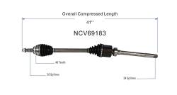 GSP - GSP NCV69183 Front Right CV Axle Assembly for 11-16 Toyota Sienna 3.5 AWD - Image 6
