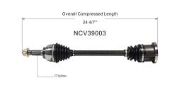 GSP - GSP NCV39003 Front Left CV Axle Assembly for Infiniti Sedan - Image 6