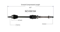GSP - GSP NCV69184 Front Right CV Axle Assembly for 11-16 Toyota Sienna AWD/FWD - Image 6