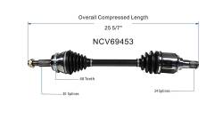 GSP - GSP NCV69453 Front Left CV Axle Assembly for Lexus/Toyota 2.5/3.5 - Image 6