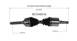 GSP - GSP NCV40016 Front Right CV Axle Assembly for Honda & Isuzu 4WD - Image 6