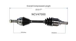 GSP - GSP NCV47000 Front Left CV Axle Assembly for 07-09 Mazda 3 2.3 - Image 6