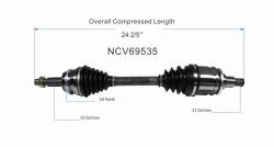 GSP - GSP NCV69535 Front Left CV Axle Assembly for Lexus AWD - Image 6