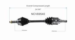 GSP - GSP NCV69540 Front Left CV Axle Assembly for 08-14 Scion xD - Image 6