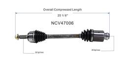 GSP - GSP NCV47006 Front Right CV Axle Assembly for 09-13 Mazda 6 2.5 - Image 6