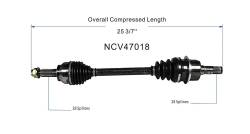 GSP - GSP NCV47018 Front Left CV Axle Assembly for 12-15 Mazda 5 - Image 6