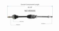 GSP - GSP NCV69555 Front Right CV Axle Assembly for 94-99 Toyota Celica GT - Image 6