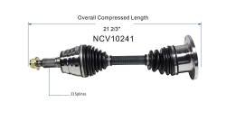 GSP - GSP NCV10241 CV Front Axle Assembly for Select GM Trucks/SUV's - Image 6