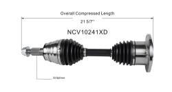 GSP - GSP NCV10241XD CV Front Axle Assembly for GM Trucks/SUVs - Image 6