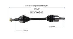 GSP - GSP NCV10243 Front Right CV Axle Assembly for Buick/Chevy/Pontiac/Saturn - Image 6