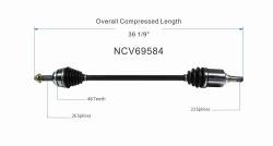 GSP - GSP NCV69584 Front Right CV Axle Assembly for Toyota FWD - Image 6