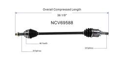 GSP - GSP NCV69588 Front Right CV Axle Assembly for Pontiac & Toyota 1.8 FWD - Image 6