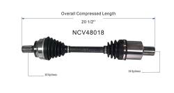 GSP - GSP NCV48018 Front Left CV Axle Assembly for Mercedes - Image 6
