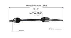GSP - GSP NCV48023 Front Right CV Axle Assembly for Mercedes - Image 6