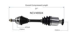 GSP - GSP NCV48504 Front Left CV Axle Assembly for 98-99 Mercedes E320 4Matic - Image 6