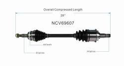 GSP - GSP NCV69607 Front Left CV Axle Assembly for 04-10 Toyota Sienna FWD - Image 6