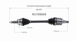 GSP - GSP NCV69609 Front Left CV Axle Assembly for 04-10 Toyota Sienna AWD - Image 6