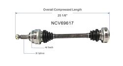 GSP - GSP NCV69617 Left Rear CV Axle Assembly for 01-05 Lexus IS300 - Image 6