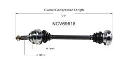 GSP - GSP NCV69618 Right Rear CV Axle Assembly for 01-05 Lexus IS300 - Image 6