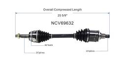 GSP - GSP NCV69632 Front Left CV Axle Assembly for 08-13 Toyota Highlander 3.5 AWD - Image 6