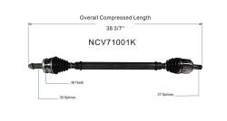 GSP - GSP NCV71001K Front Right CV Axle Assembly for Hyundai/Kia 2.4 - Image 6