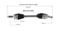 GSP - GSP NCV51050 Front Right CV Axle Assembly for Dodge/Mitsubishi Sedan - Image 6